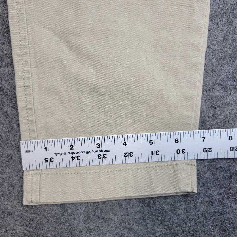 Levis XX Chino Pants Mens 33x30 Tan Stretch Flat Front‎ Standard Tapered Leg